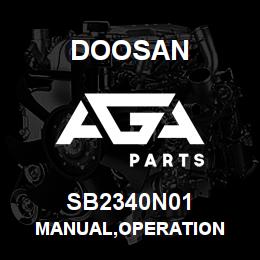 SB2340N01 Doosan MANUAL,OPERATION | AGA Parts