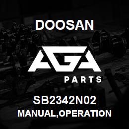 SB2342N02 Doosan MANUAL,OPERATION | AGA Parts