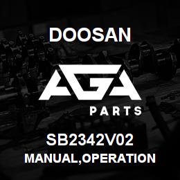 SB2342V02 Doosan MANUAL,OPERATION | AGA Parts