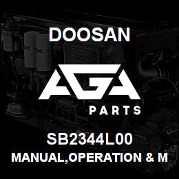 SB2344L00 Doosan MANUAL,OPERATION & MAINTENANCE,D25G | AGA Parts