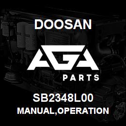 SB2348L00 Doosan MANUAL,OPERATION | AGA Parts