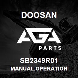 SB2349R01 Doosan MANUAL,OPERATION | AGA Parts