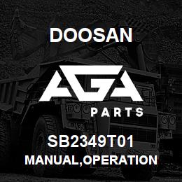 SB2349T01 Doosan MANUAL,OPERATION | AGA Parts