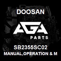SB2355SC02 Doosan MANUAL,OPERATION & MAINTENANCE | AGA Parts
