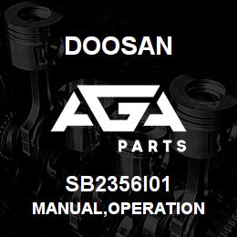 SB2356I01 Doosan MANUAL,OPERATION | AGA Parts