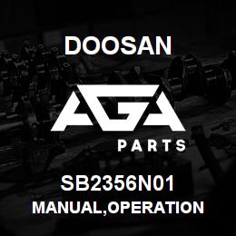 SB2356N01 Doosan MANUAL,OPERATION | AGA Parts