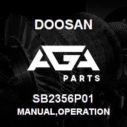 SB2356P01 Doosan MANUAL,OPERATION | AGA Parts