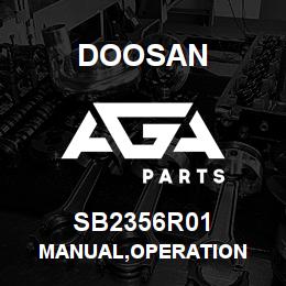 SB2356R01 Doosan MANUAL,OPERATION | AGA Parts