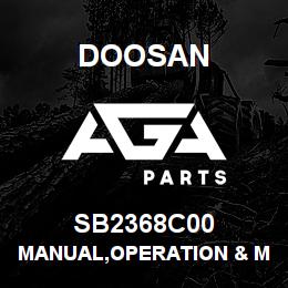 SB2368C00 Doosan MANUAL,OPERATION & MAINTENANCE,BR13/15/1 | AGA Parts