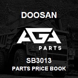 SB3013 Doosan PARTS PRICE BOOK | AGA Parts