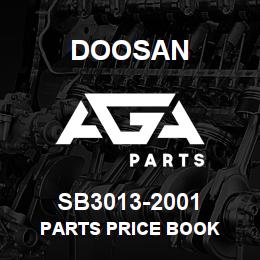 SB3013-2001 Doosan PARTS PRICE BOOK | AGA Parts