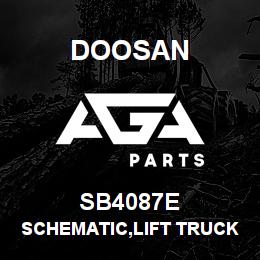 SB4087E Doosan SCHEMATIC,LIFT TRUCK TIER-2 | AGA Parts