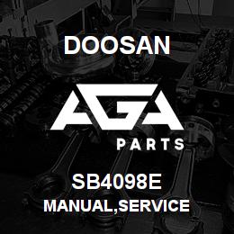 SB4098E Doosan MANUAL,SERVICE | AGA Parts
