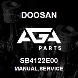 SB4122E00 Doosan MANUAL,SERVICE | AGA Parts