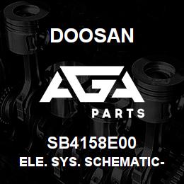 SB4158E00 Doosan ELE. SYS. SCHEMATIC-G424E / G4 | AGA Parts