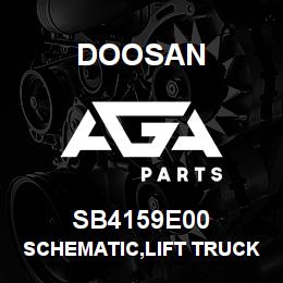 SB4159E00 Doosan SCHEMATIC,LIFT TRUCK TIER-2 | AGA Parts