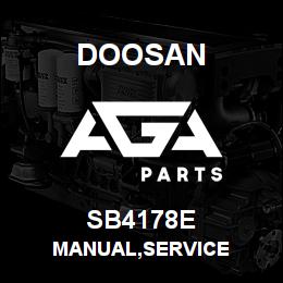 SB4178E Doosan MANUAL,SERVICE | AGA Parts