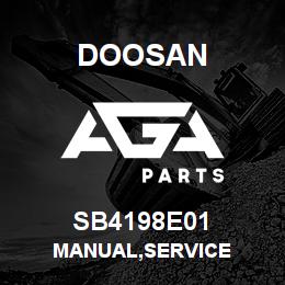 SB4198E01 Doosan MANUAL,SERVICE | AGA Parts