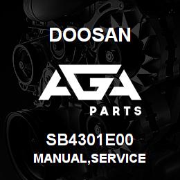 SB4301E00 Doosan MANUAL,SERVICE | AGA Parts