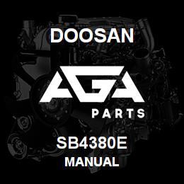 SB4380E Doosan MANUAL | AGA Parts