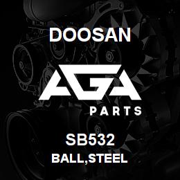 SB532 Doosan BALL,STEEL | AGA Parts