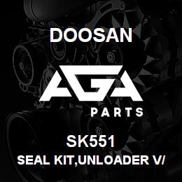 SK551 Doosan SEAL KIT,UNLOADER V/V | AGA Parts