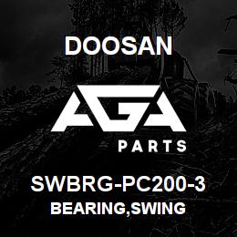 SWBRG-PC200-3 Doosan BEARING,SWING | AGA Parts