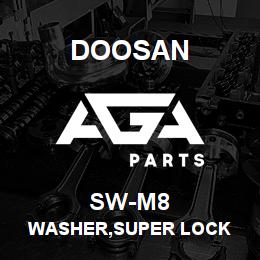 SW-M8 Doosan WASHER,SUPER LOCK | AGA Parts
