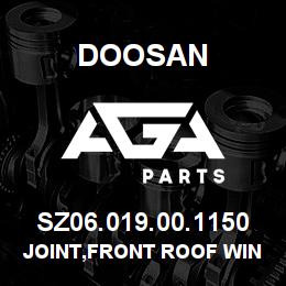 SZ06.019.00.1150 Doosan JOINT,FRONT ROOF WINDOW | AGA Parts