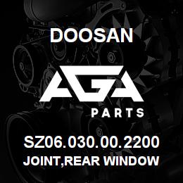 SZ06.030.00.2200 Doosan JOINT,REAR WINDOW | AGA Parts