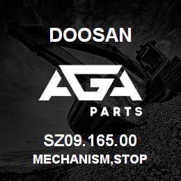 SZ09.165.00 Doosan MECHANISM,STOP | AGA Parts
