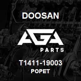 T1411-19003 Doosan POPET | AGA Parts