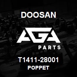 T1411-28001 Doosan POPPET | AGA Parts