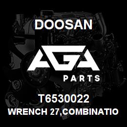 T6530022 Doosan WRENCH 27,COMBINATION | AGA Parts