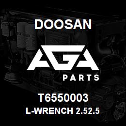 T6550003 Doosan L-WRENCH 2.52.5 | AGA Parts