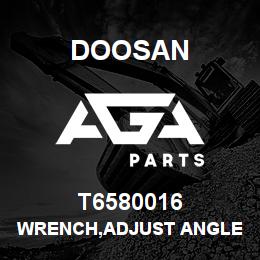 T6580016 Doosan WRENCH,ADJUST ANGLE | AGA Parts