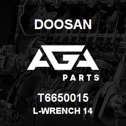 T6650015 Doosan L-WRENCH 14 | AGA Parts