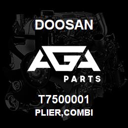 T7500001 Doosan PLIER,COMBI | AGA Parts