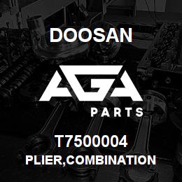 T7500004 Doosan PLIER,COMBINATION | AGA Parts