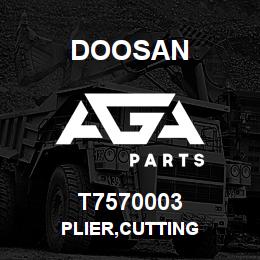 T7570003 Doosan PLIER,CUTTING | AGA Parts