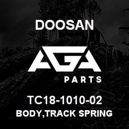 TC18-1010-02 Doosan BODY,TRACK SPRING | AGA Parts