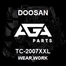 TC-2007XXL Doosan WEAR,WORK | AGA Parts