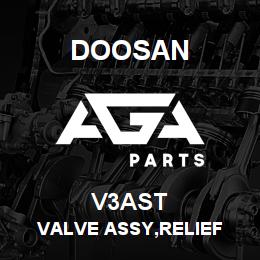 V3AST Doosan VALVE ASSY,RELIEF | AGA Parts