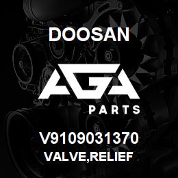 V9109031370 Doosan VALVE,RELIEF | AGA Parts