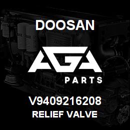 V9409216208 Doosan RELIEF VALVE | AGA Parts