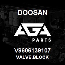 V9606139107 Doosan VALVE,BLOCK | AGA Parts