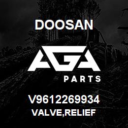 V9612269934 Doosan VALVE,RELIEF | AGA Parts