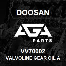 VV70002 Doosan VALVOLINE GEAR OIL AGMA EP2/IS | AGA Parts