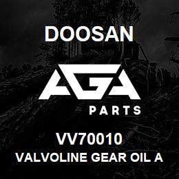 VV70010 Doosan VALVOLINE GEAR OIL AGMA EP4/IS | AGA Parts
