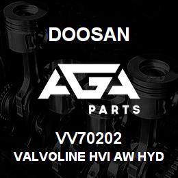 VV70202 Doosan VALVOLINE HVI AW HYDRAULIC OIL | AGA Parts